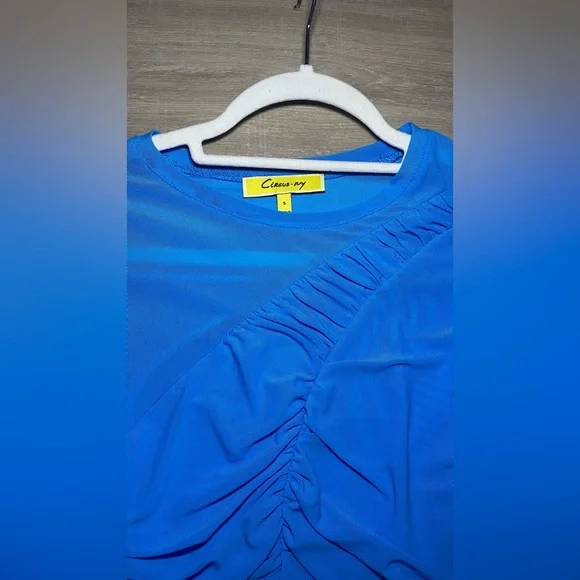 Long Sleeve Mesh Top - Picture 7 of 9